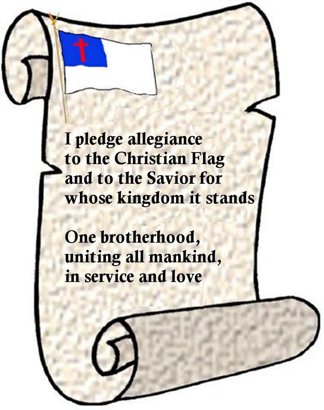 The Pledge Of Allegiance To The Christian Flag